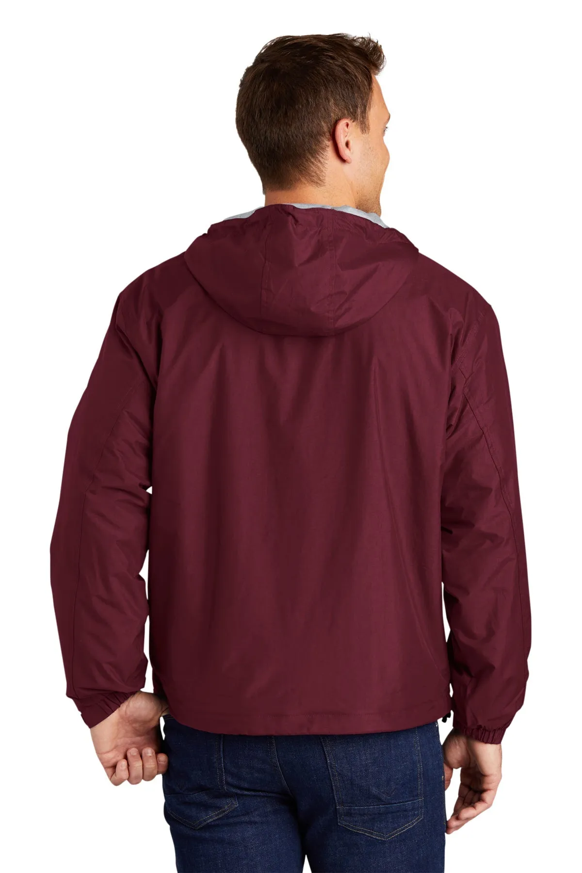 Port Authority Customized Team Jackets, Maroon/Light Oxford