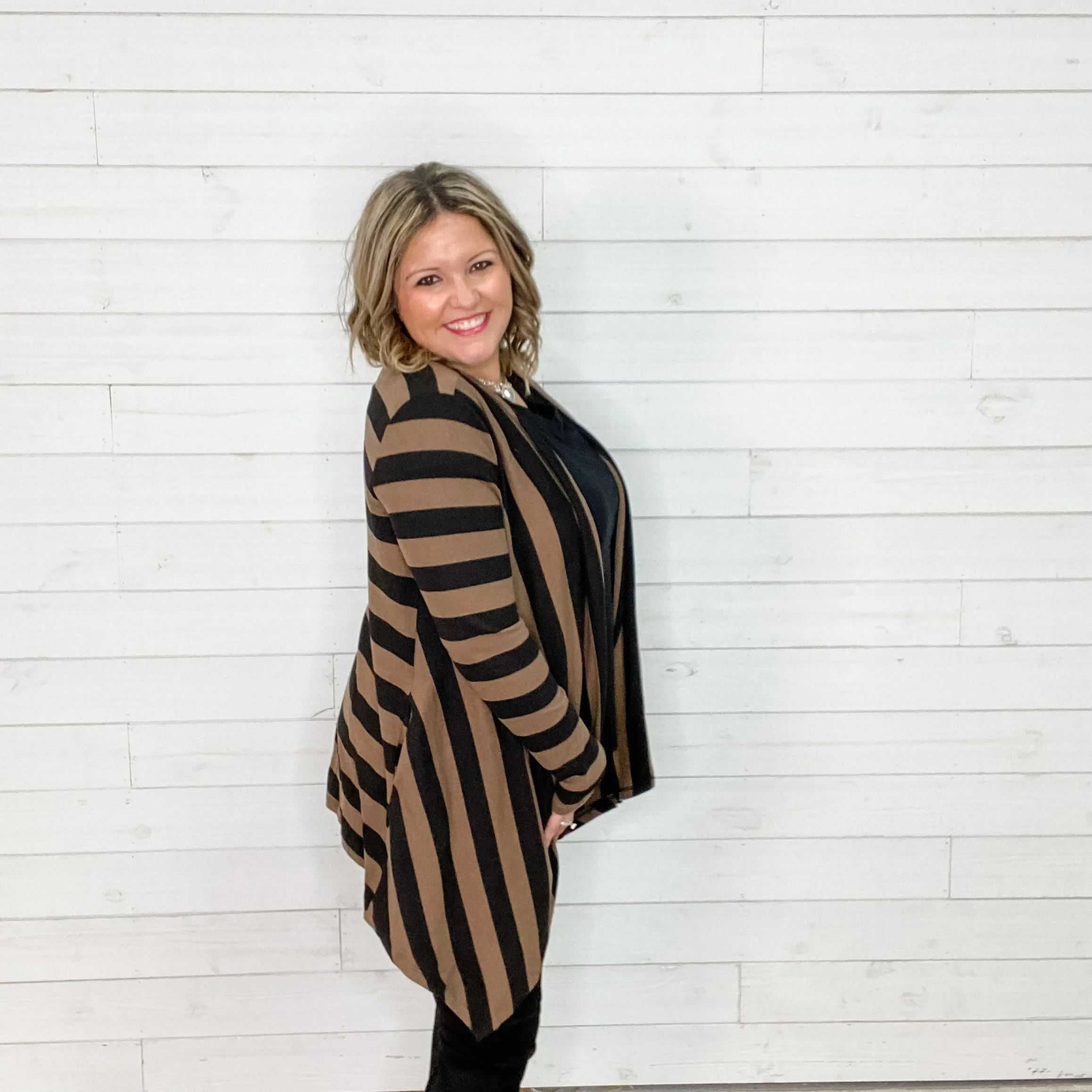 "Cassanova" Striped Cardigan