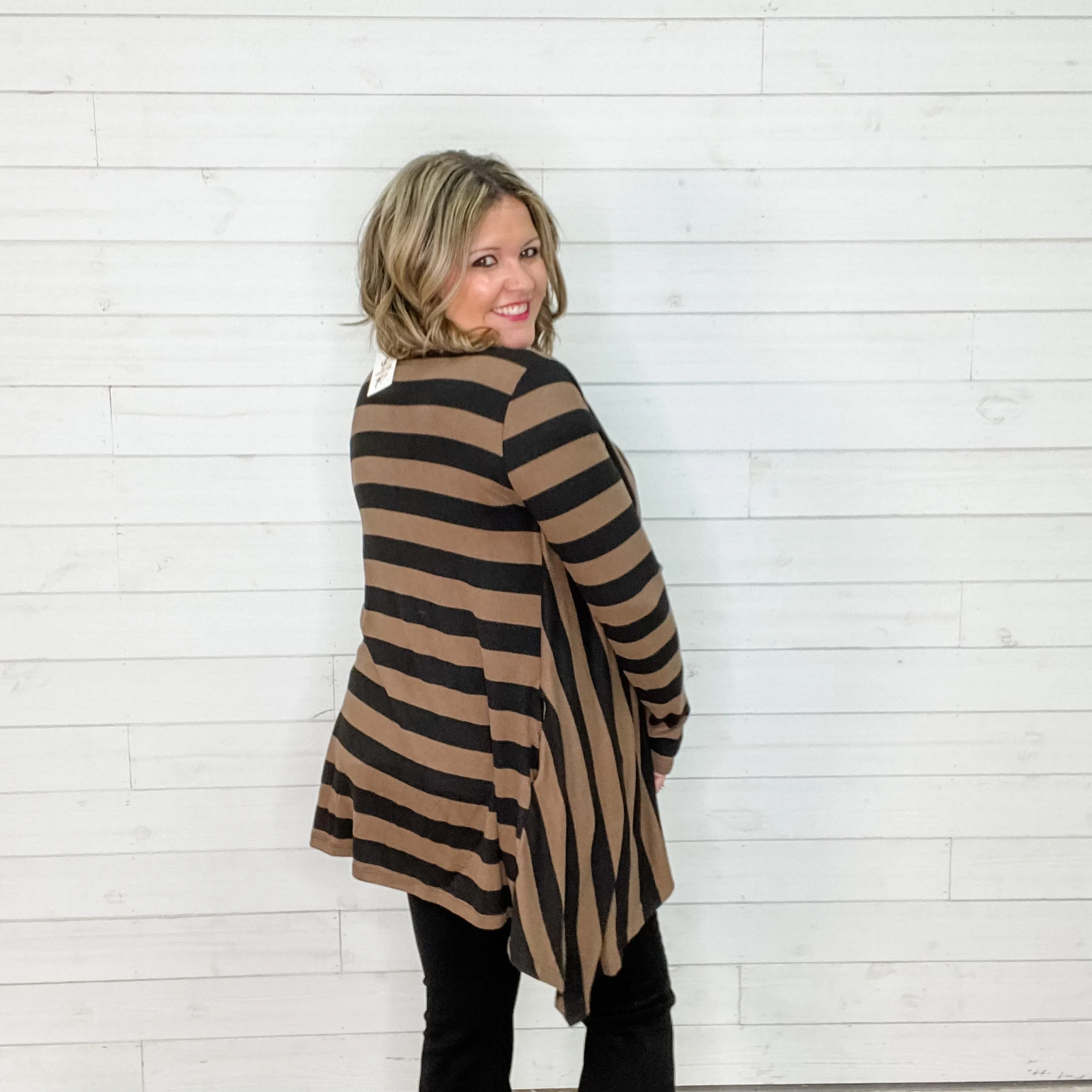 "Cassanova" Striped Cardigan