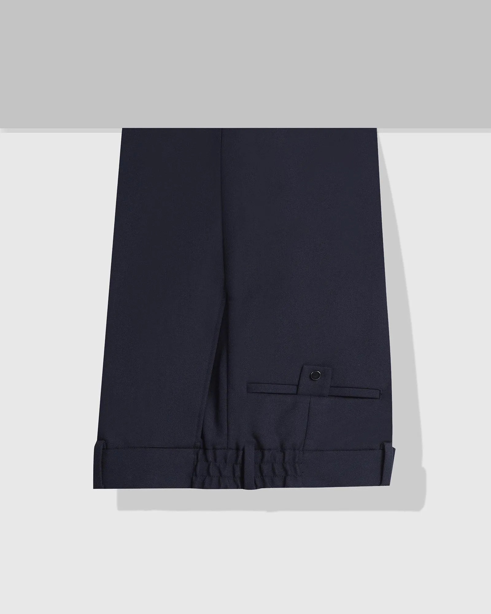 Slim Fit B-91 Formal Navy Solid Trouser - Hayabusa