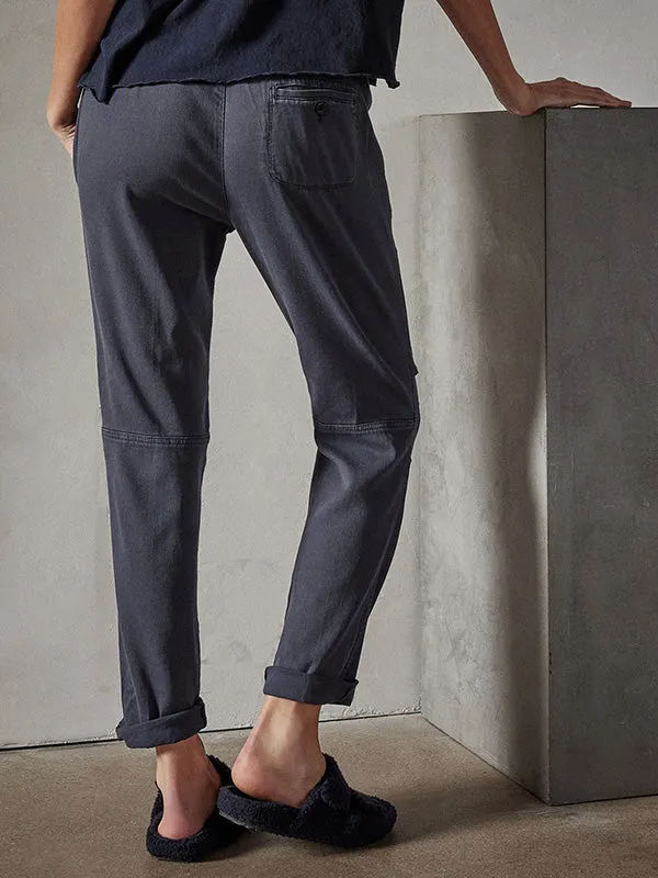 Soft Drape Utility Pant in Blue Oil