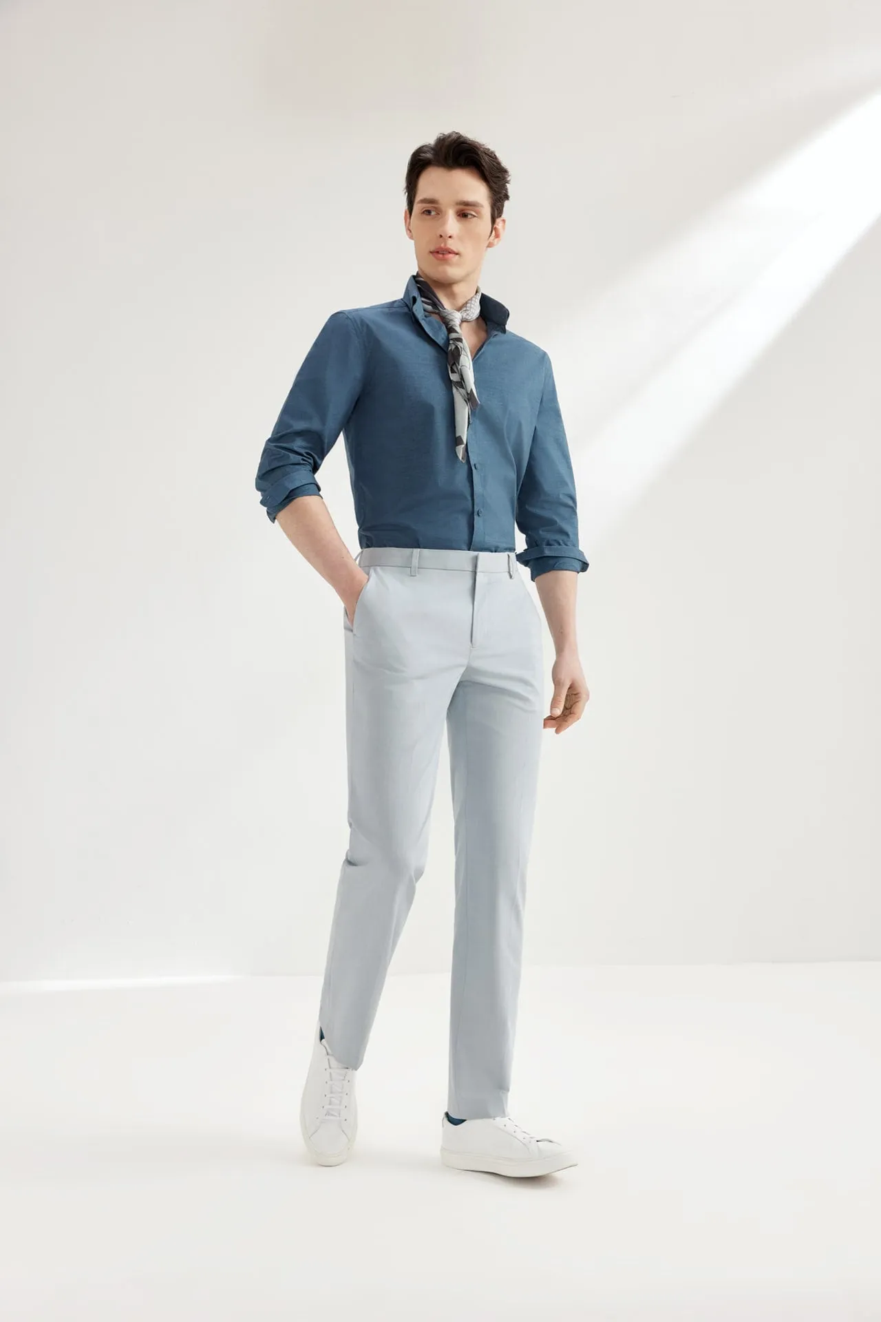 Soft Multi-Way Stretch Formal Pants in Smart Fit