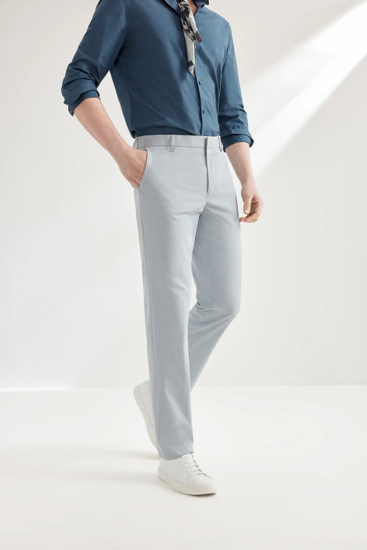 Soft Multi-Way Stretch Formal Pants in Smart Fit