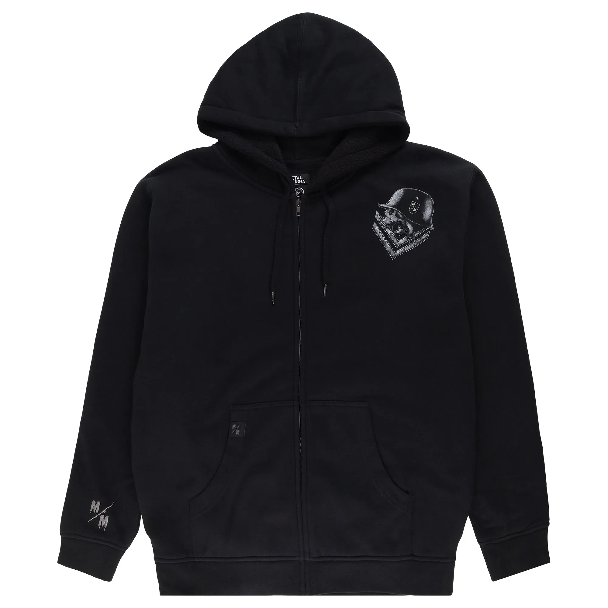 SOLID SHERPA ZIP HOODIE