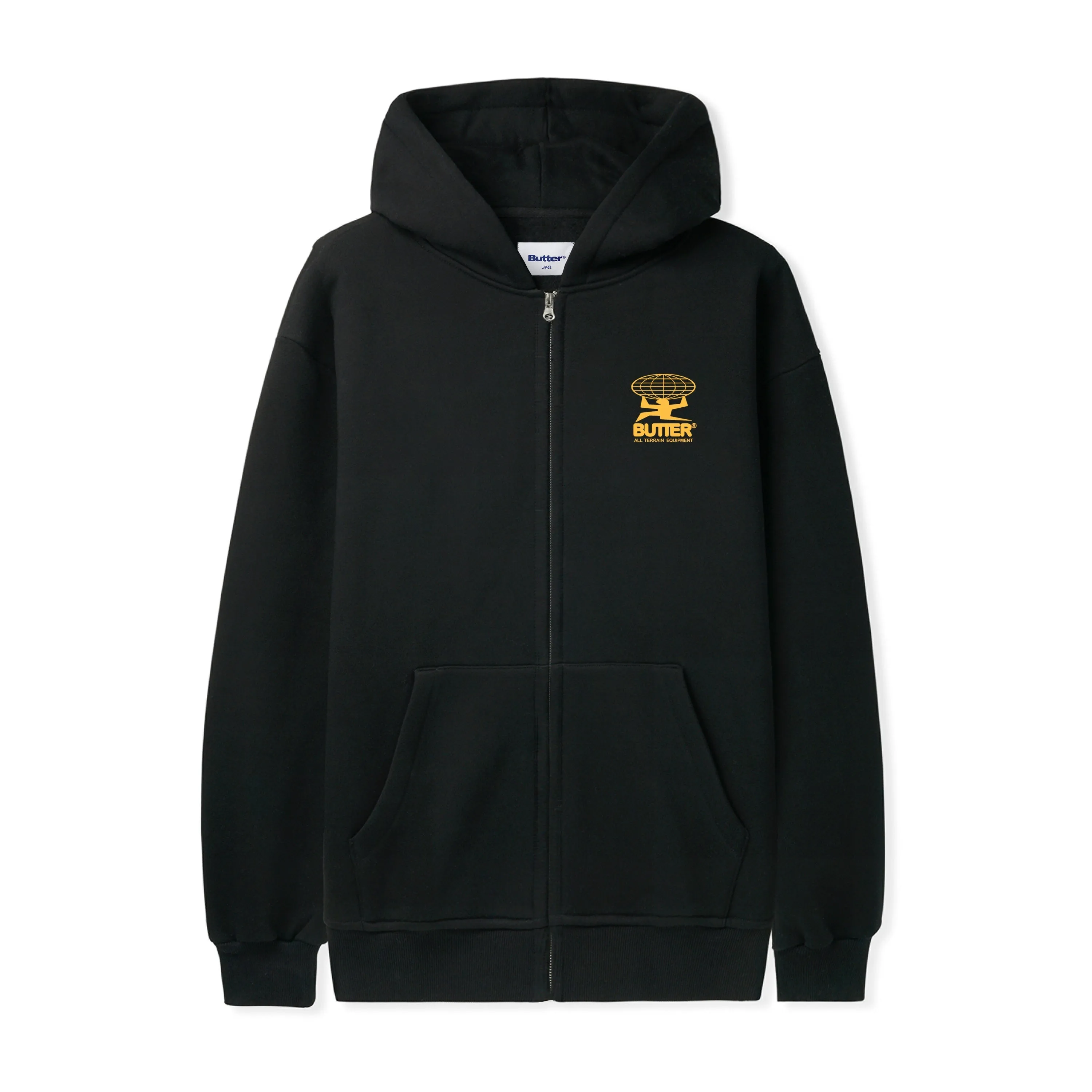 Terrain Zip-Thru Hood, Black