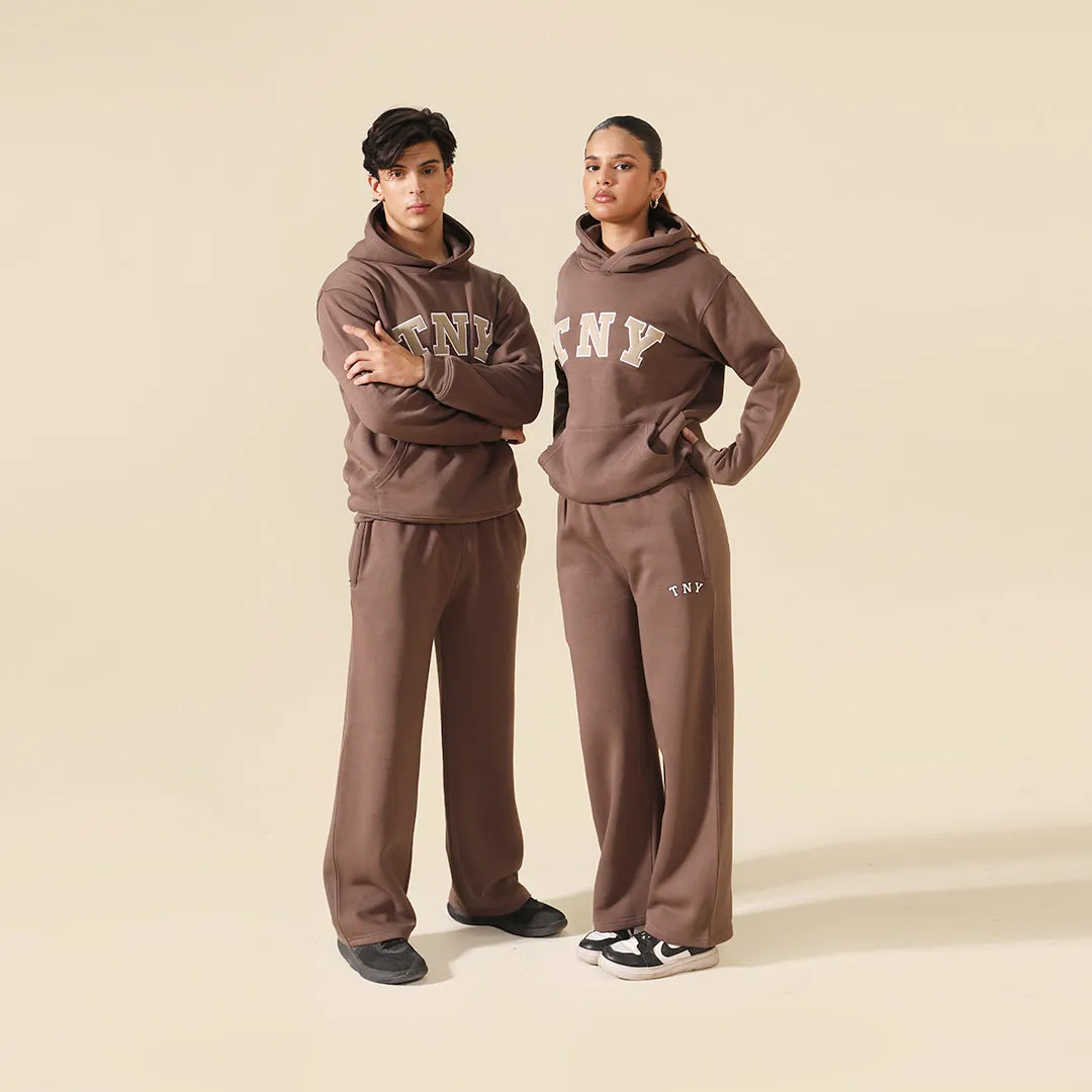 TNY Unisex Oversized Hoodie - Cocoa Brown