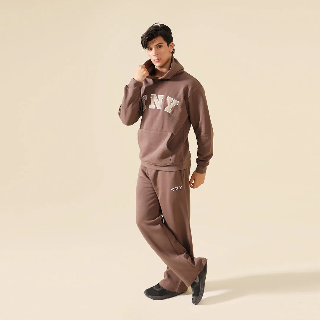 TNY Unisex Oversized Hoodie - Cocoa Brown