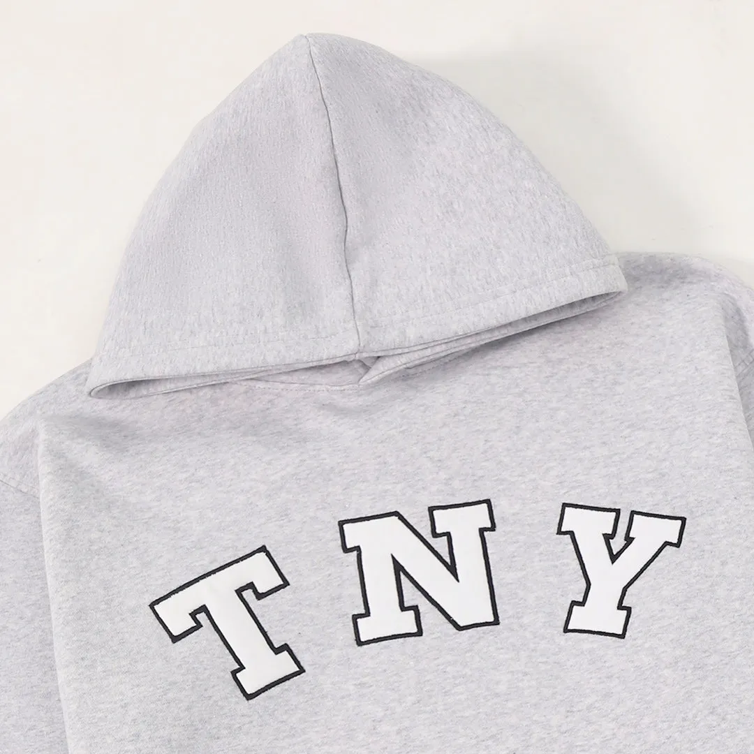 TNY Unisex Oversized Hoodie - Grey Melange