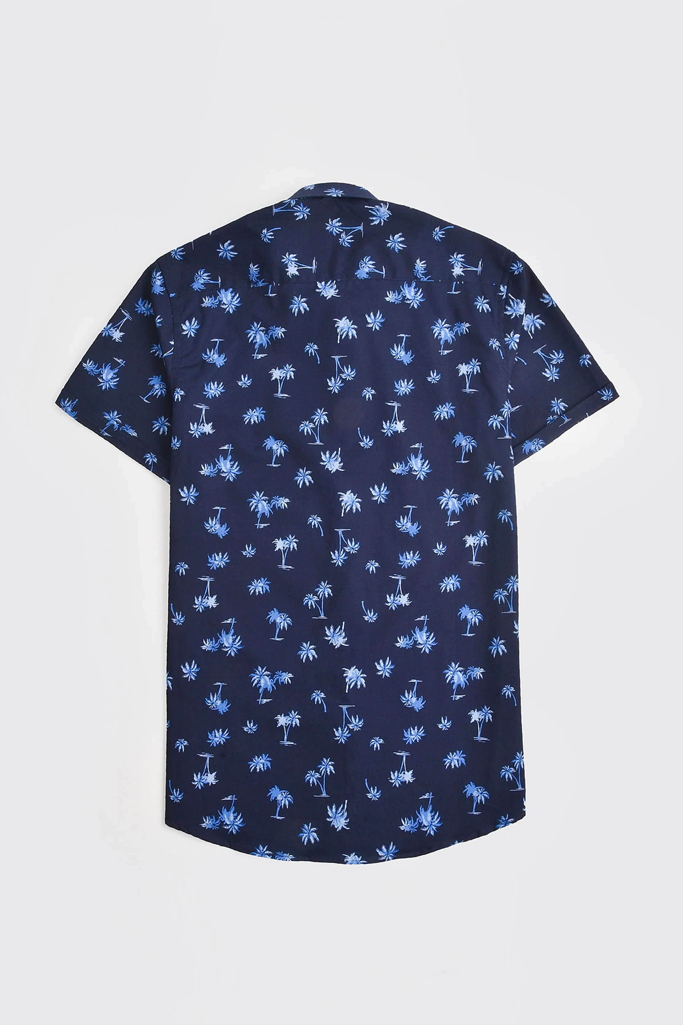 Tropical Navy Printed Shirt