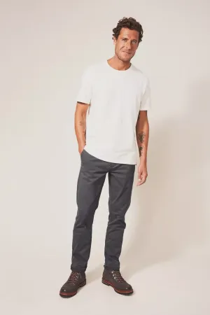 White Stuff Sutton Organic Chino Trousers in Dark Grey