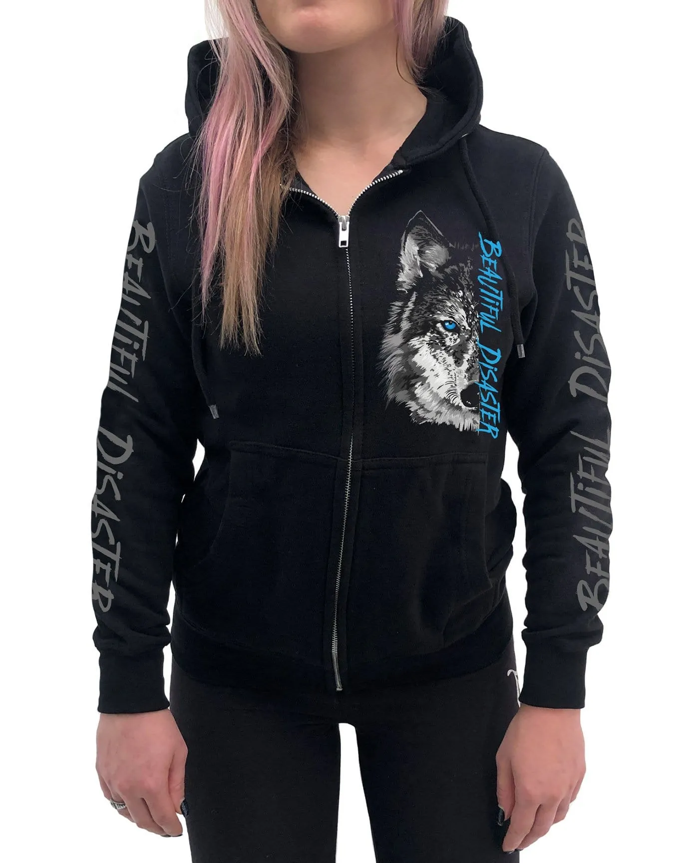 Wolf Zip Hoodie