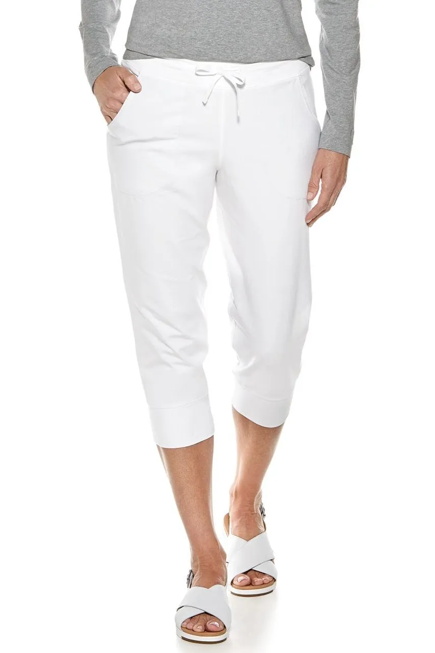 Women's Maho Weekend Crop Jogger  |  White