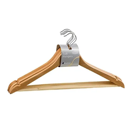 Wood Slotted Suit Hangers